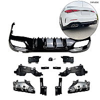 Комплект заден дифузьор и ауспух за Mercedes C AMG C63 W206 – DMb886